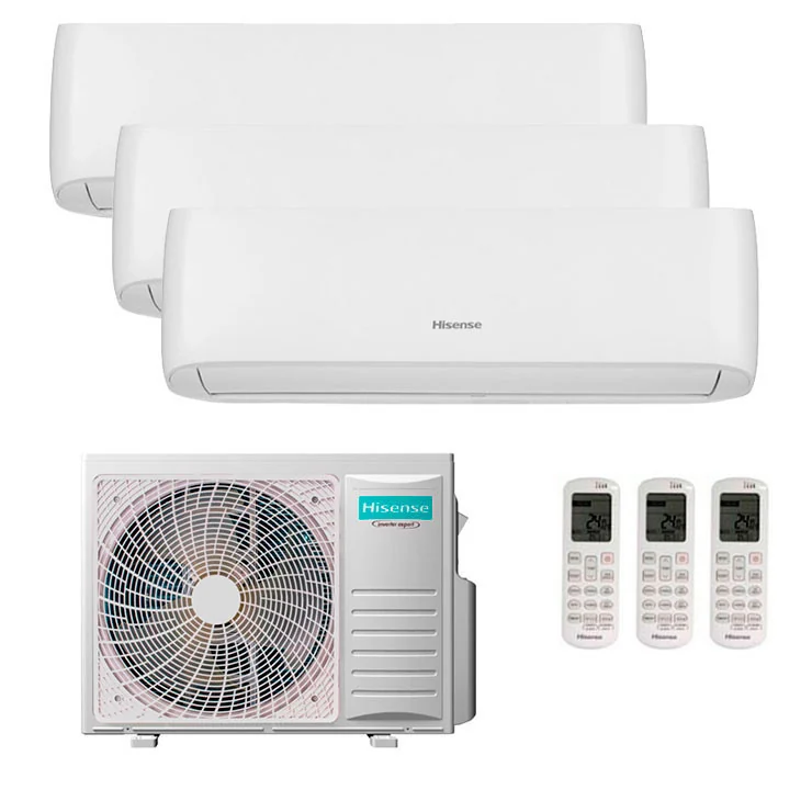 Multi Split Hisense Multi-inverter Style 9000+9000+12000 BTU [3AMW72U4RJC + 2 x CCF25YR4BG + CF35MR0BG]