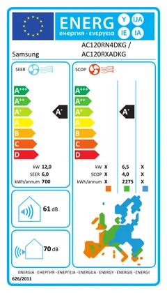 Climatiseur gainable Samsung Deluxe 42000 BTU [AC120RXADKG/EU + AC120RNMDKG/EU]