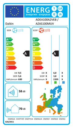 Climatiseur gainable Daikin Sky Air Serie Active 32000 BTU [AZAS100MV + ADEA100A]