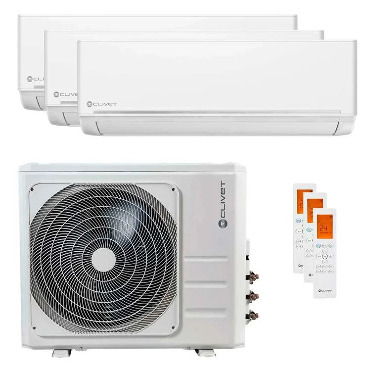 Air Conditionné Multi Split Clivet EZCool 12000+12000+24000 BTU [MU2-Y 105M + 2 x ILA1-Y 35M + ILA1-Y 70M]