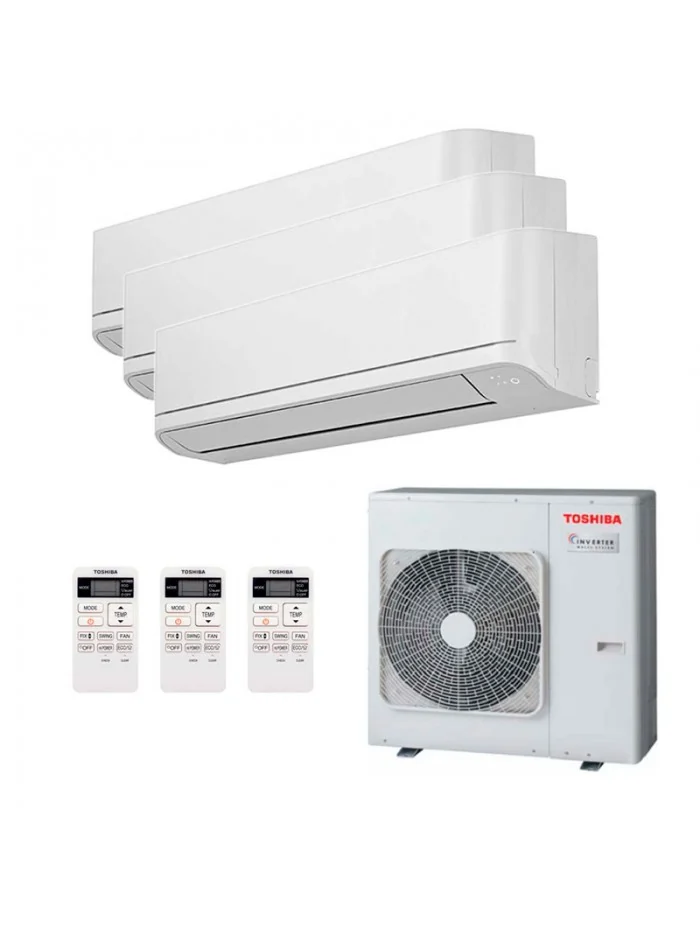Air Conditionné Multi Split Toshiba Seiya 2 9000+9000+12000 BTU [RAS-3M26G3AVG-E + 2 x RAS-B10B2KVG-E2 + RAS-B13B2KVG-E2]