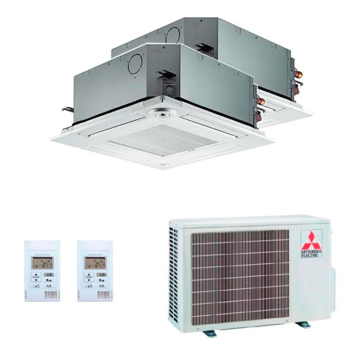 Air Conditionné Multi Split Mitsubishi Electric S - MSLZ-VA 9000+9000 BTU [MXZ-2F53VF + 2 x SLZ-M25FA2]