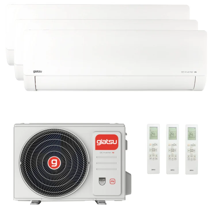 Air Conditionné Multi Split Giatsu Aroma 3 9000+9000+18000 BTU [GIA-MO4-36IX41B2R32 + 2 x GIA-MSI-09AR3R32 + GIA-MSI-18AR3R32]