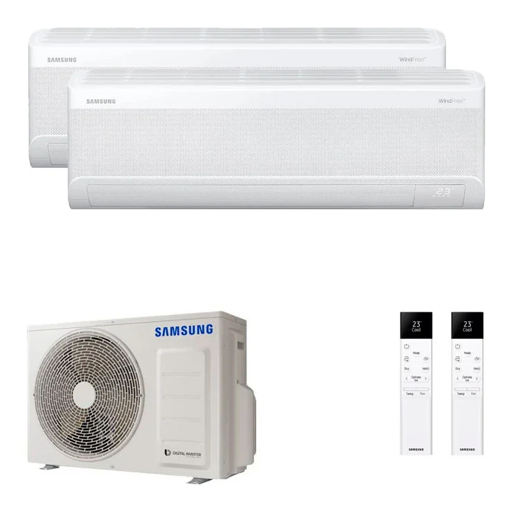 Air Conditionné Multi Split Samsung WindFree Comfort S2 9000+12000 BTU [AJ050TXJ2KG/EU + AR60F09C1AWNEU+AR60F12C1AWNEU]