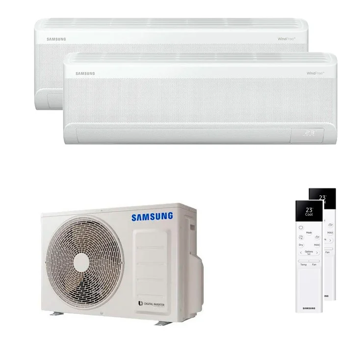 Air Conditionné Multi Split Samsung WindFree Avant 9000+12000 BTU [AJ040TXJ2KG/EU + AR70F09C1AWNEU + AR70F12C1AWNEU]