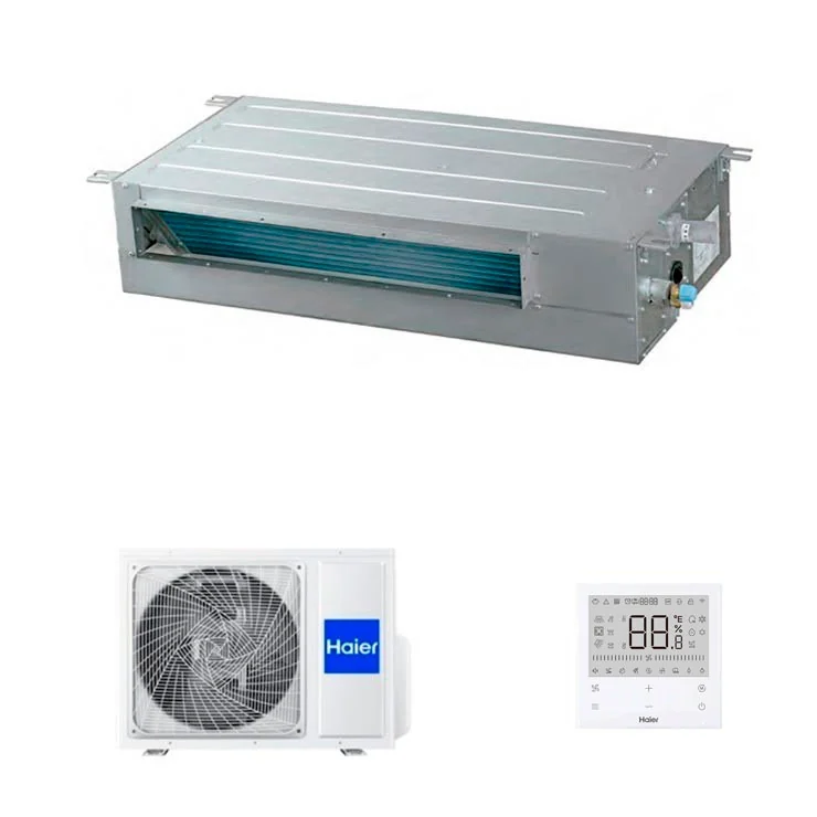Climatiseur gainable Haier SLIM Low Pressure 18000 BTU [1U50S2SJ2FA-2 + AD50S2SS1FA(H)]