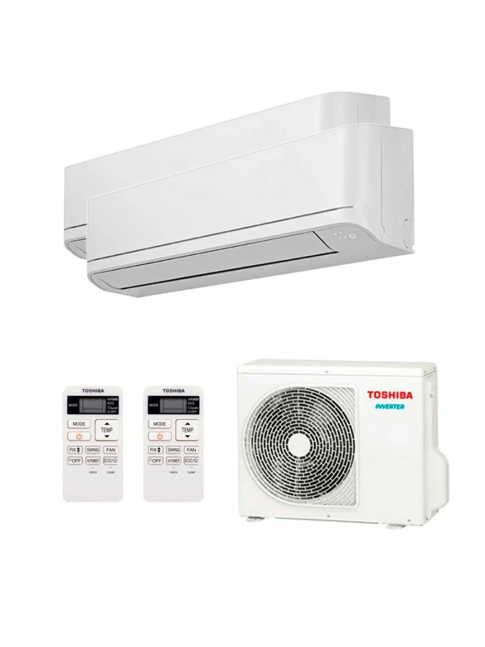 Air Conditionné Multi Split Toshiba Seiya 2 12000+12000 BTU [RAS-2M18G3AVG-E + 2 x RAS-B13B2KVG-E2]