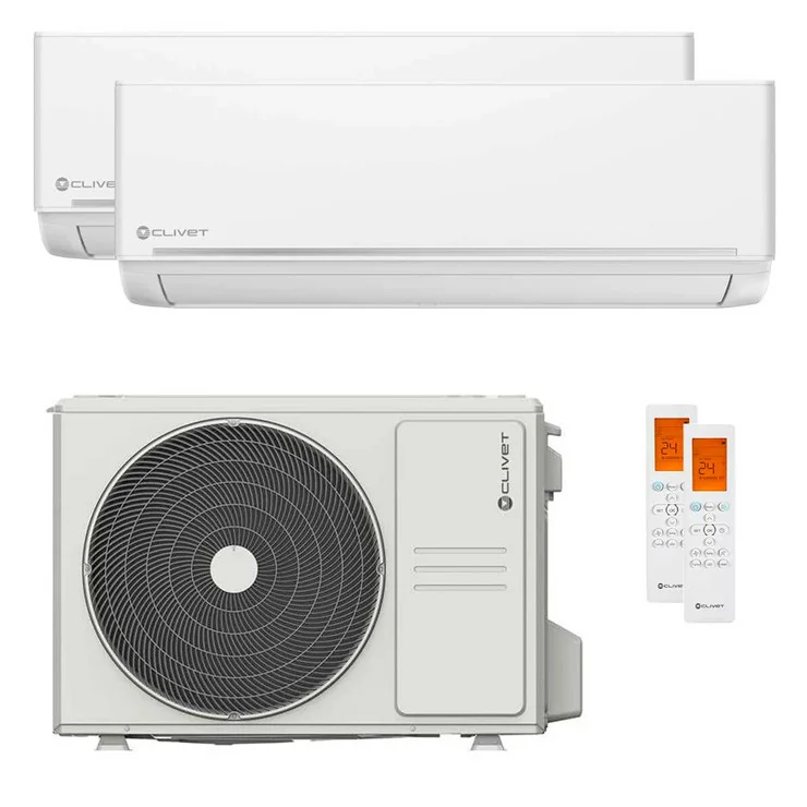 Air Conditionné Multi Split Clivet EZCool 9000+9000 BTU [MU2-Y 53M + 2 x ILA1-Y 27M]