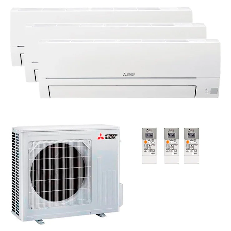 Air Conditionné Multi Split Mitsubishi Electric MSZ-HR 9000+9000+12000 BTU [MXZ-3HA50VF + 2 x MSZ-HR25VFK + MSZ-HR35VFK]