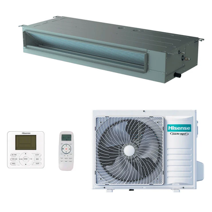 Climatiseur gainable Hisense Turbo Inverter 18000 BTU [AUW52U4RJ8 + ADT52UX4RCL8]