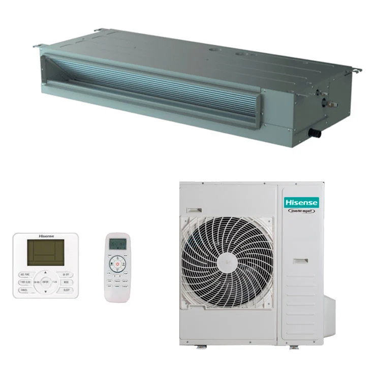Climatiseur gainable Hisense Turbo Inverter 42000 BTU [AUW125U4RW8 + AUD125UX4REH8]
