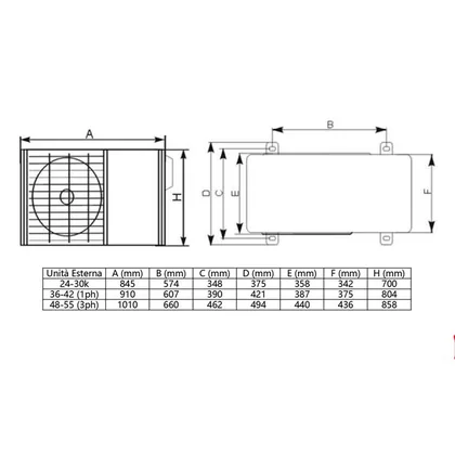 Climatiseur gainable TCL D Series 36000 BTU [MT3611 + MN36DW2]