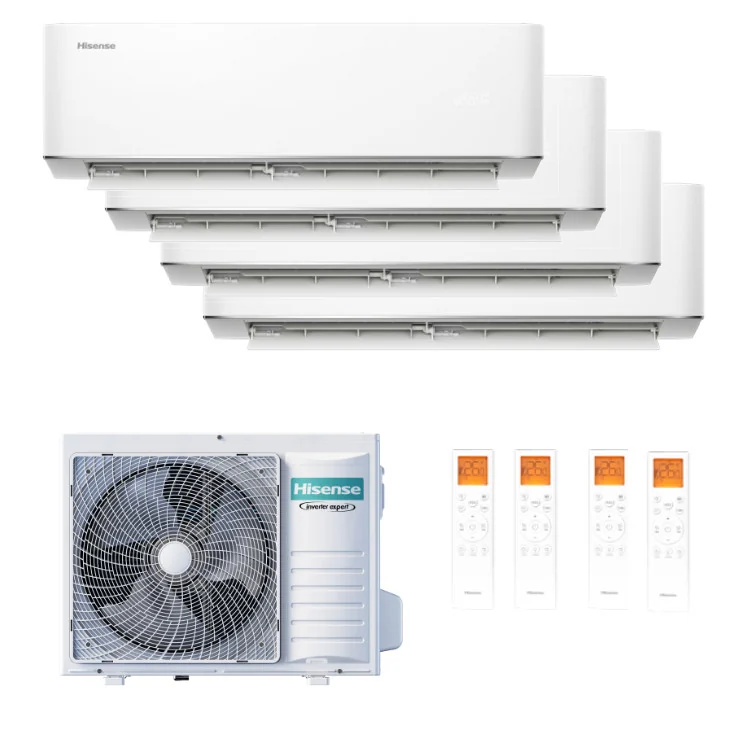 Multi Split Hisense Max Confort 9000+9000+9000+9000 BTU [4AMW81U4RJC + 4 x HC25XP00G]