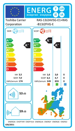 Climatisation Au sol Toshiba Silverstone 12000 BTU [RAS-13J2AVSG-E1 + RAS-B13J2FVG-E]