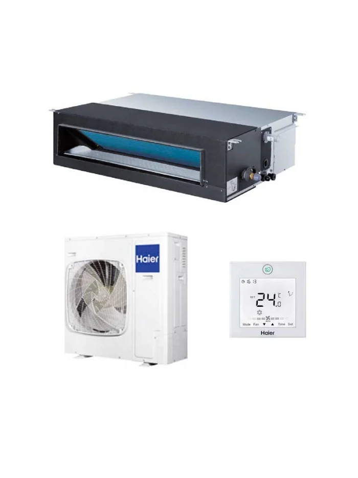 Climatiseur gainable Haier Medium Pressure 42000 BTU [1U125S2SN3FB + AD125S2SM9FA(H)]