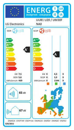 Climatiseur gainable LG Confort 24000 BTU [UUB1.U20 + UM30F.NA0]