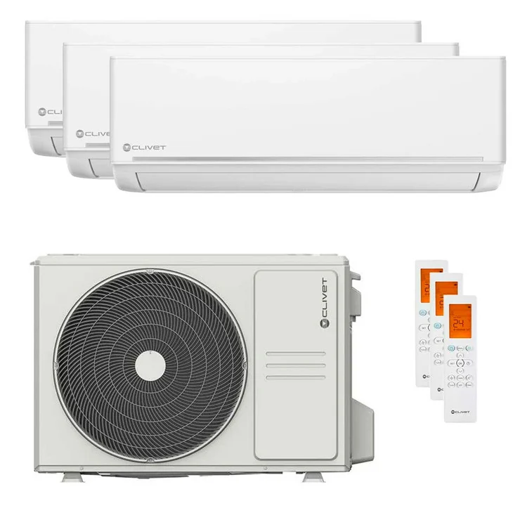 Air Conditionné Multi Split Clivet EZCool 9000+9000+12000 BTU [MU2-Y 61M + 2 x ILA1-Y 27M + ILA1-Y 35M]