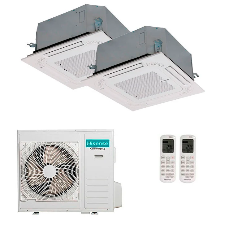 Multi Split Hisense Multi-inverter Style 18000+18000 BTU [5AMW105U4RQC + 2 x ACT52UR4RCC8]