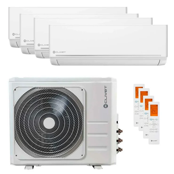 Air Conditionné Multi Split Clivet EZCool 12000+12000+12000+12000 BTU [MU2-Y 105M + 4 x ILA1-Y 35M]