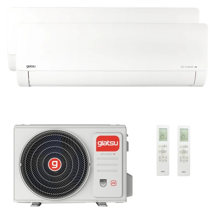 Air Conditionné Multi Split Giatsu Aroma 3 18000+18000 BTU [GIA-MO4-36IX41B2R32 + 2 x GIA-MSI-S18AR2ER32]