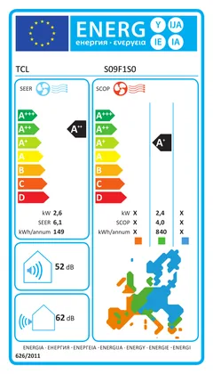Climatiseur Mural TCL Elite F2 9000 BTU [ST09F0 + SN09F2S0]