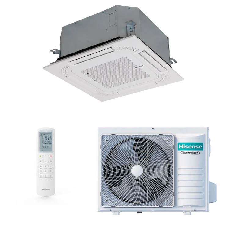 Climatiseur cassettes Hisense Turbo Inverter 12000 BTU [AUW35U4RS8 + ACT35UR4RCC8]