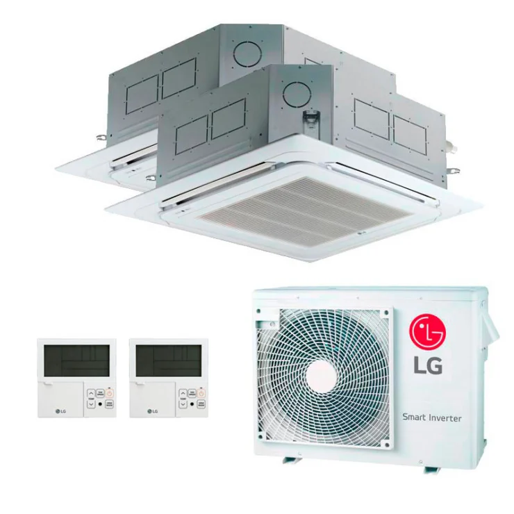 Air Conditionné Multi Split LG Multi Inverter 4 vías 12000+12000 BTU [MU3R21.U24A + 2 x CT12F.NR0]