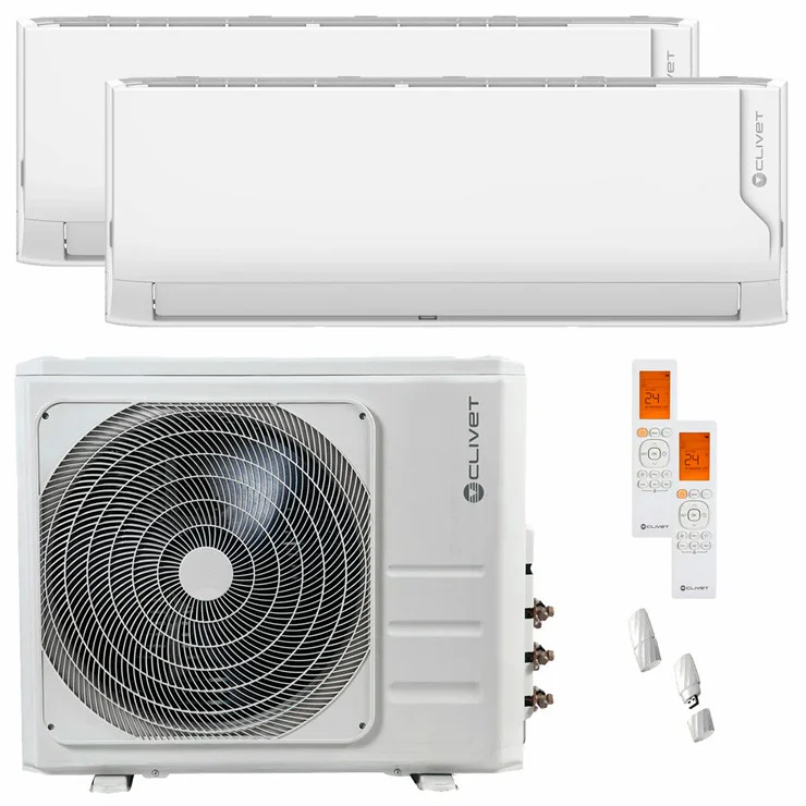 Air Conditionné Multi Split Clivet Cristallo 2 12000+24000 BTU [MU2-Y 105M + IMA1-Y 35M + IMA1-Y 70M]
