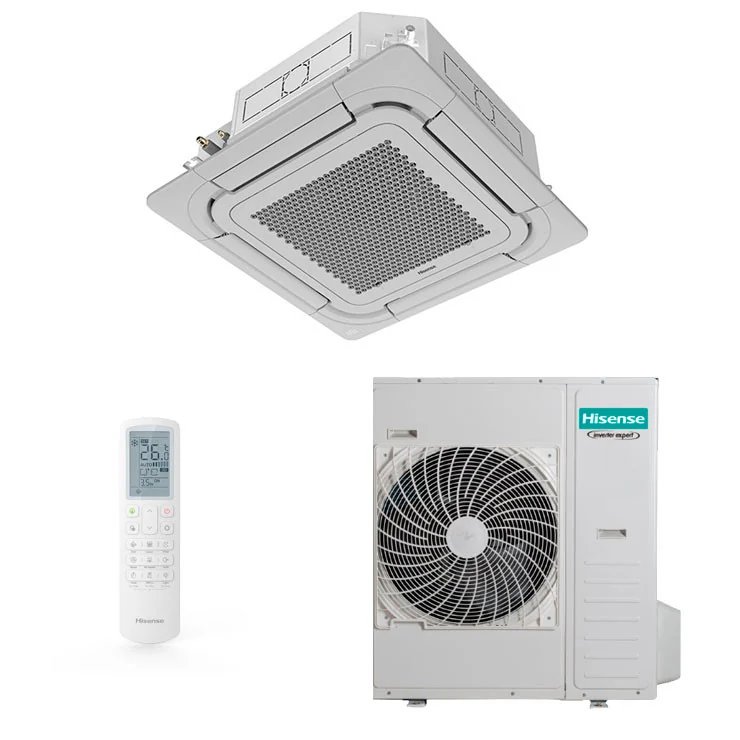 Climatiseur cassettes Hisense Turbo Inverter 46000 BTU [AUW140U4RW8 + AUC140UR4RKC8]