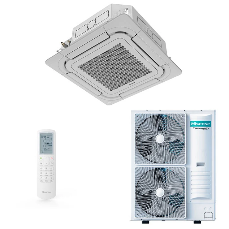 Climatiseur cassettes Hisense Turbo Inverter 60000 BTU [AUW175U6RW8 + AUC175UR4RKC8]